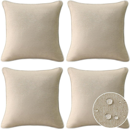 Decorative Outdoor Water Repellent Throw Pillows for Patio Use