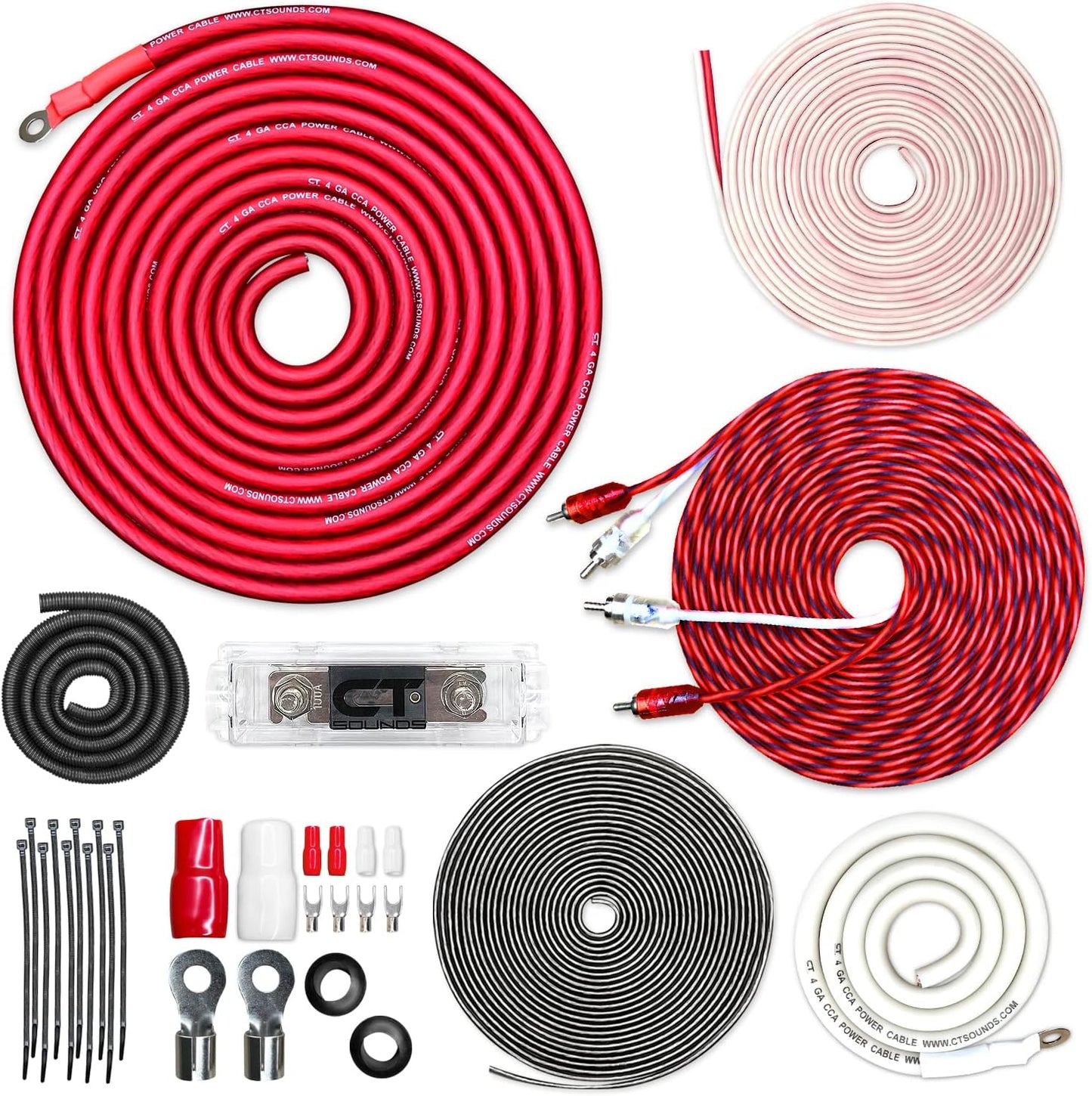 CT Sounds 4 Gauge CCA Complete Amp Wiring Install Kit Review
