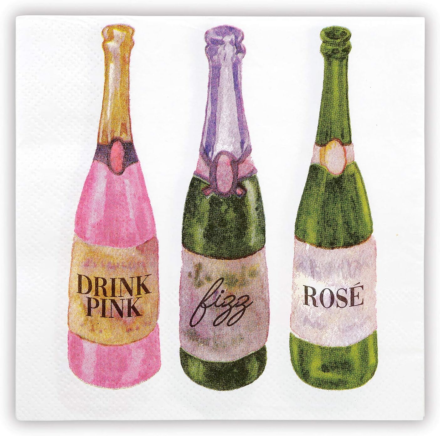 Chic Wedding Champagne Napkins, 20-Count, 5x5