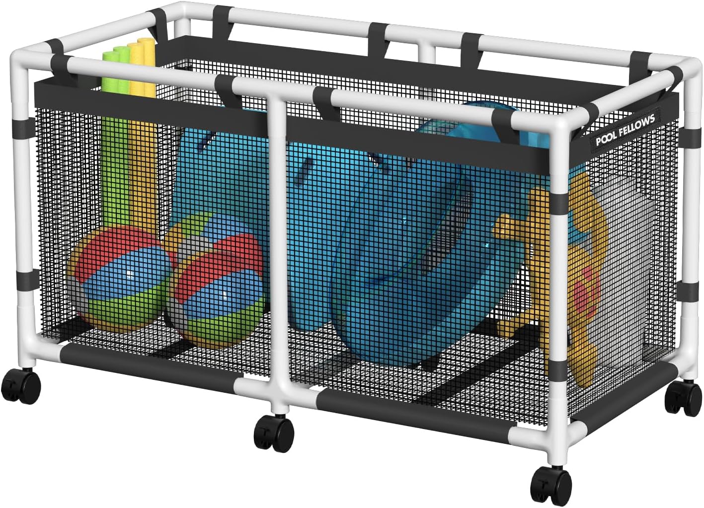 90 Gallon Pool Storage Bin for Noodles, Toys, and Floats