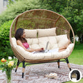 NICESOUL Double Egg Chair for Indoor Outdoor Relaxation