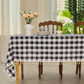 Buffalo Plaid Rectangle Tablecloth 55x120 in - Rustic Farmhouse Look