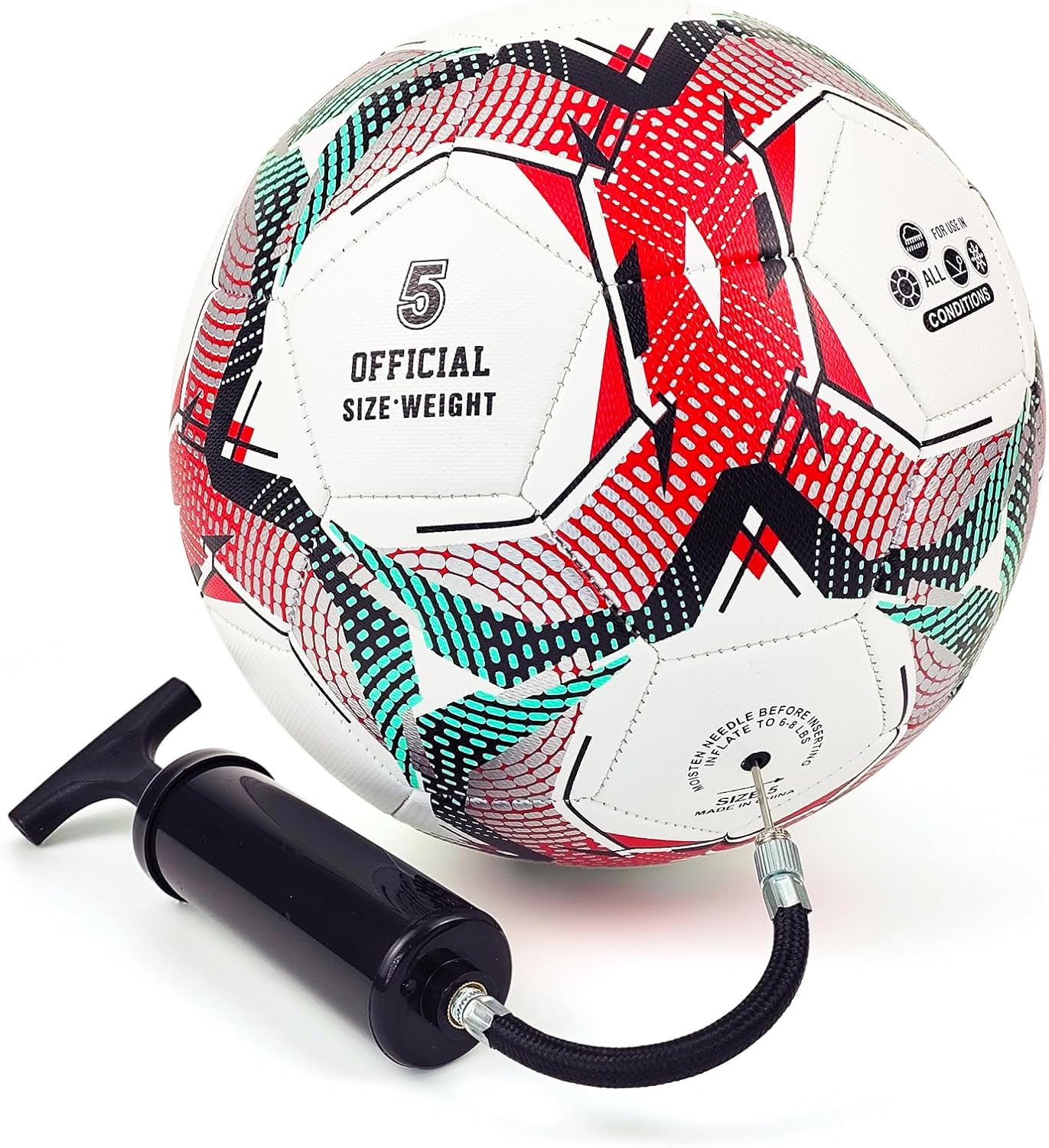 Soccer Balls Size 3 4 5 for Boys Girls Training and Play