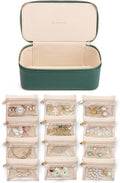 Vlando Jewelry Case with Velvet Bags for Travel and Gifts