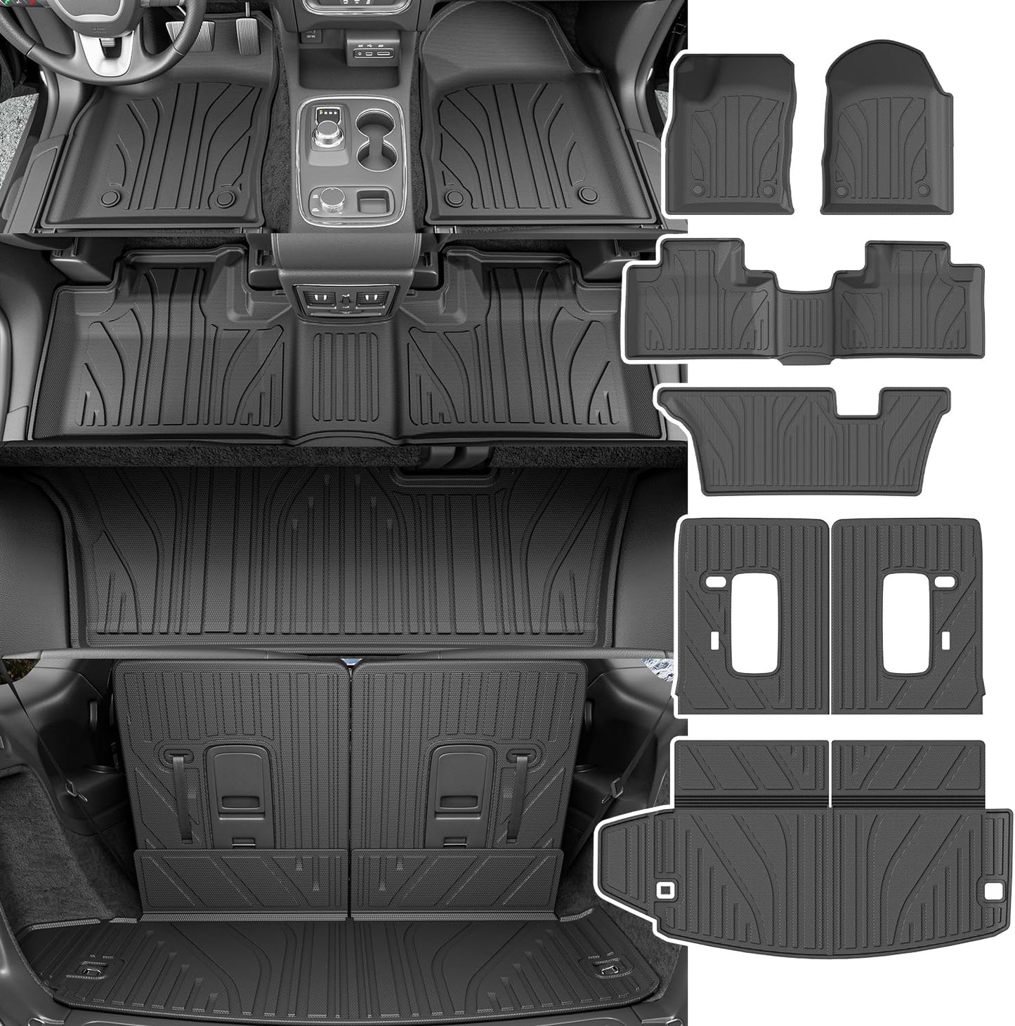 7 Seats Floor Mat for 2016-2025 Dodge Durango - Custom Fit