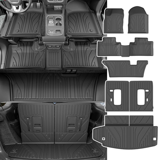 7 Seats Floor Mat for 2016-2025 Dodge Durango - Custom Fit