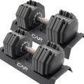 Adjustabell Adjustable 55 lb Hex Dumbbell Weights - Fast Twist Adjust