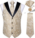 Fashionable DiBanGu Men's Paisley Vest for Special Celebrations