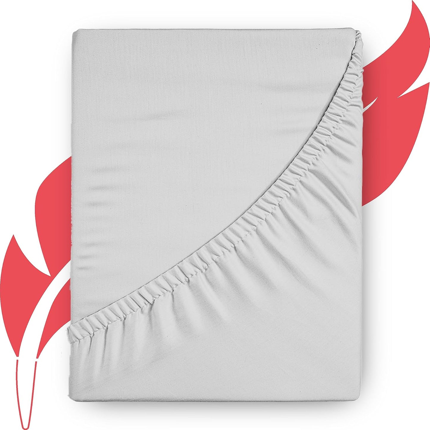Luxury Egyptian Cotton Queen Fitted Sheet - 1000 Thread Count