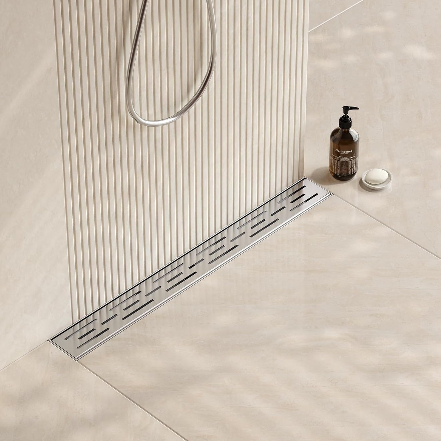 Neodrain 24 Inch Rectangular Linear Shower Drain for Bathrooms