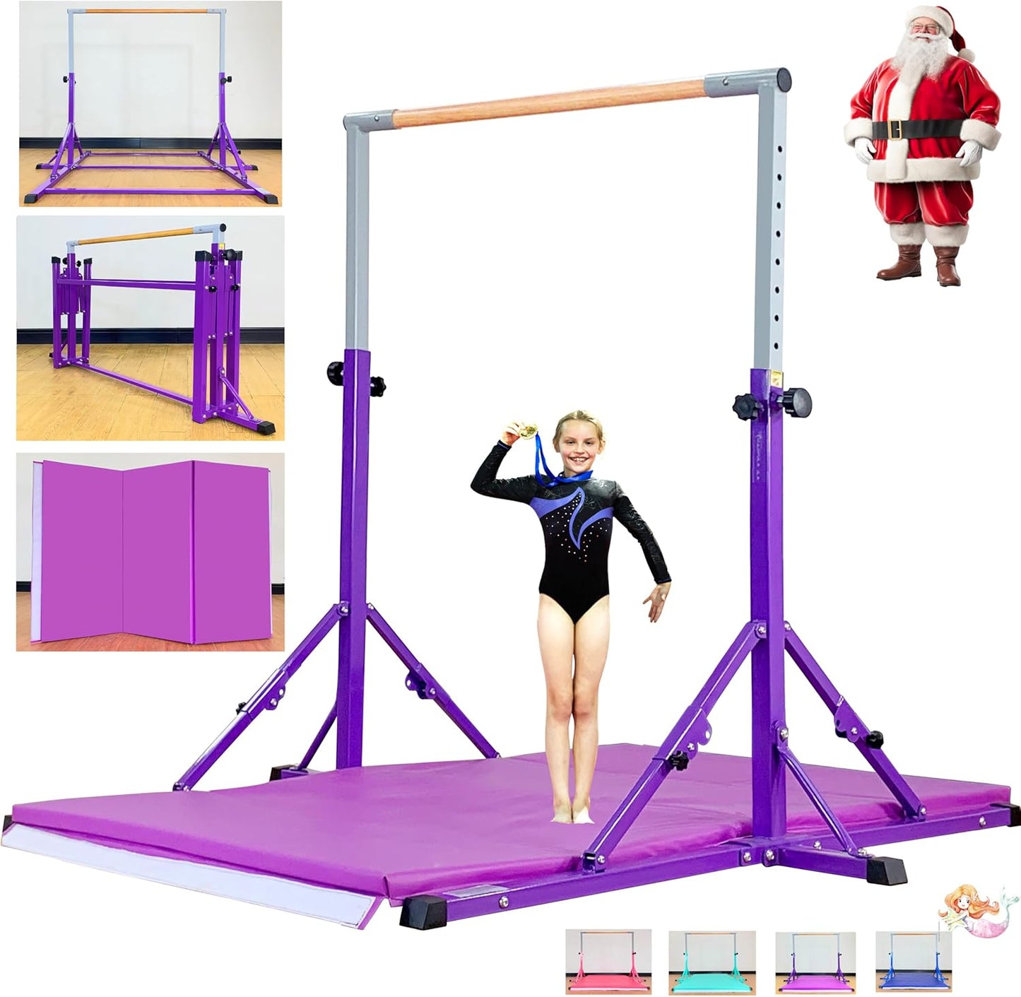 Professional Gymnastic Bar for Kids and Teens, 5 FT / 6 FT