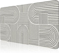 iCasso White Desk Mat for Desktop - Large Anti-Slip Mouse Pad