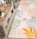 Pink Washable Runner Rug 2x6 - Soft Non-Slip Hallway Runner