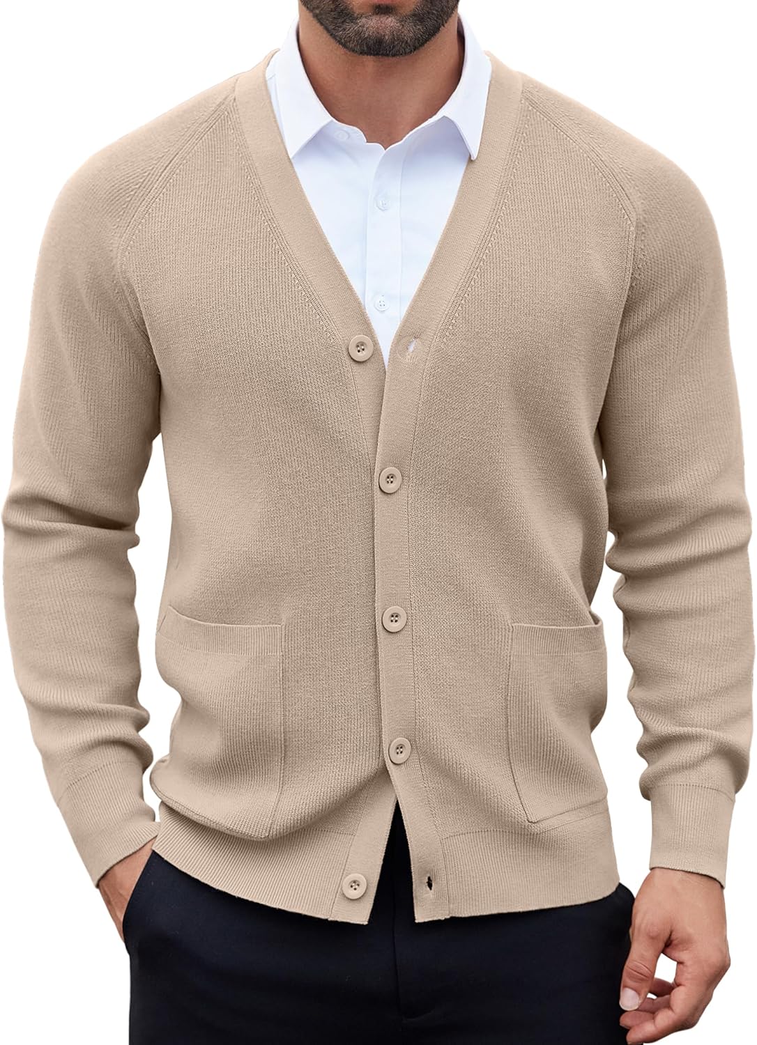 Stylish COOFANDY Men's Cardigan Sweater for Every Occasion