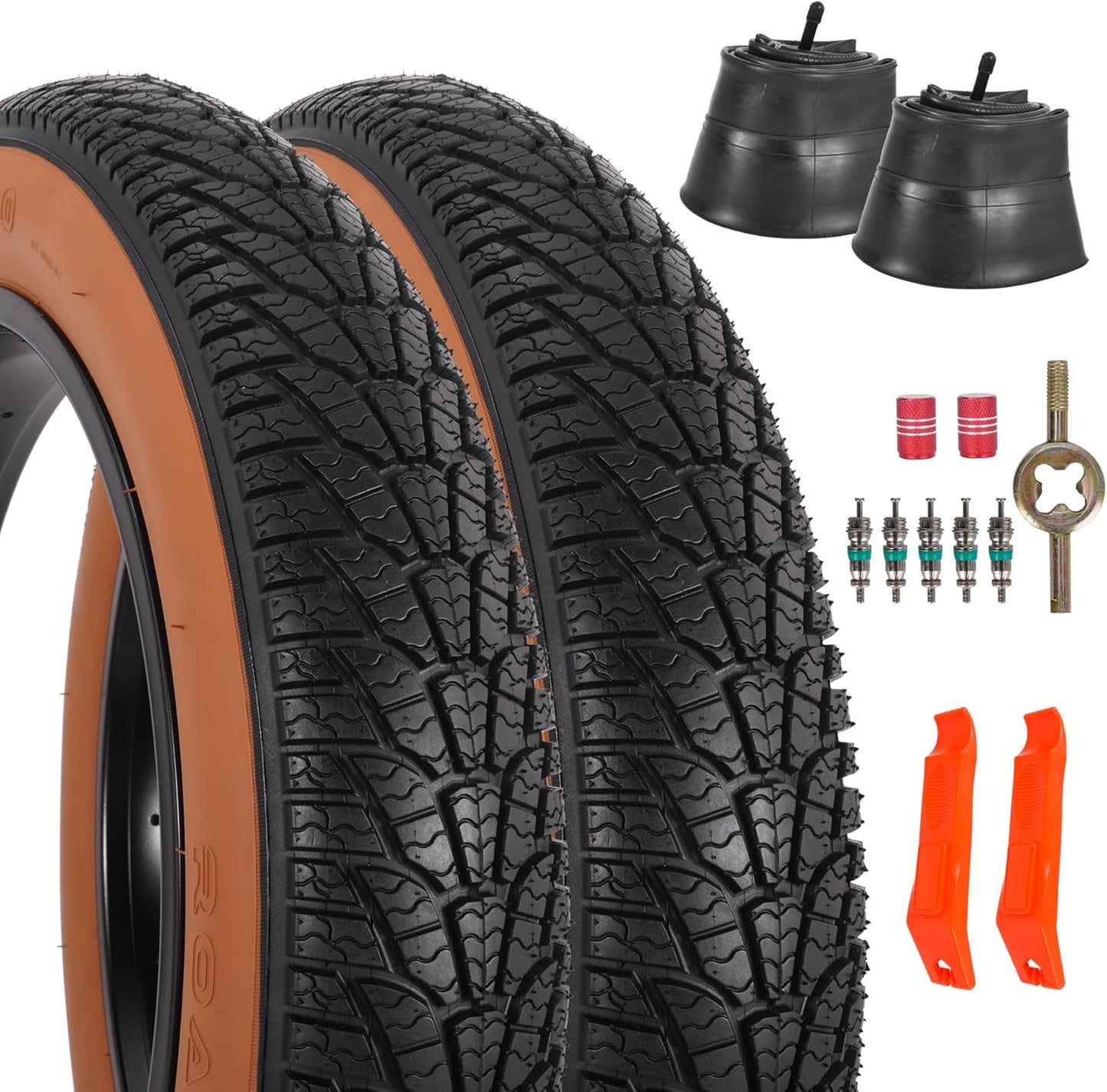 2-Pack 20x4.0 Fat Bike Tire Set for Off-Road Adventures