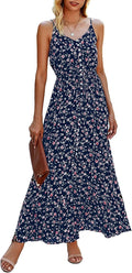 BTFBM Women Summer Spaghetti Strap V Neck Dress for 2023