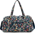 Vera Bradley Women's Cotton Large Travel Duffle Bag - Spacious Quilted