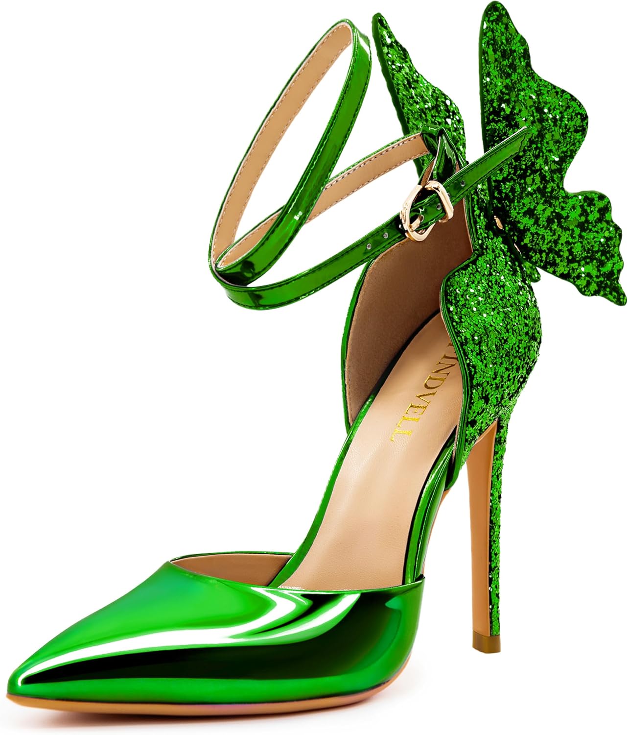 Fashion High Heels Butterfly Back Sexy Stiletto Pumps for Women