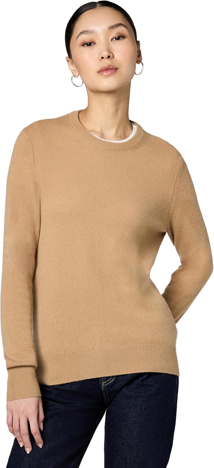 NAADAM Womens Cashmere Crewneck Sweater - Classic Wardrobe Staple
