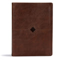 CSB Day-by-Day Chronological Bible, Brown Leathertouch - One Year Plan