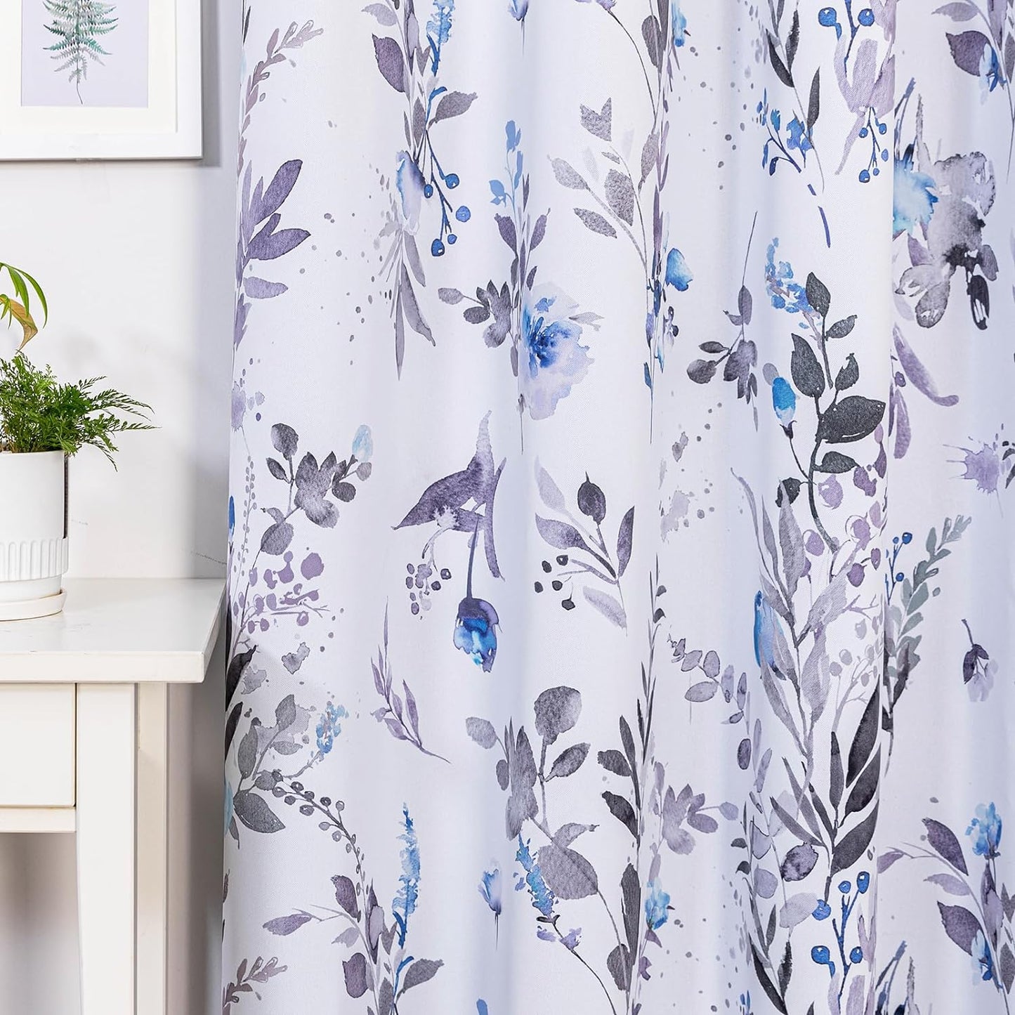 Floral Blackout Curtains for Living Room and Bedroom Decor