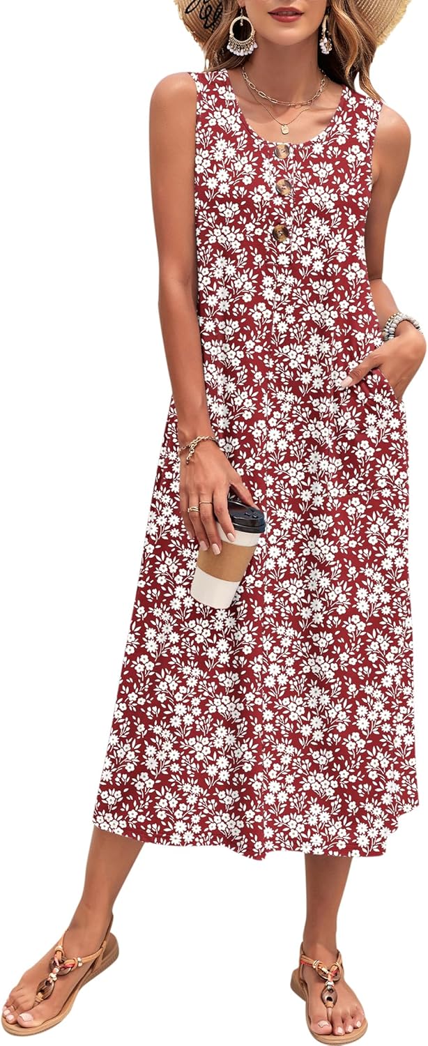 MOLERANI Women's Summer Maxi Dress for Beach and Vacation Fun