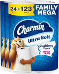 Charmin Ultra Soft Cushiony Touch Toilet Paper - Family Mega Value