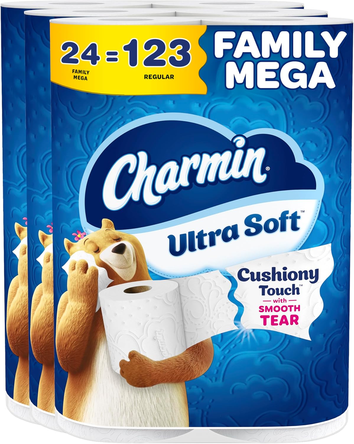 Charmin Ultra Soft Toilet Paper Family Mega Rolls for Comfort