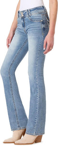 WallFlower Luscious Curvy Bootcut Mid-Rise Jeans (Style N7KQ)