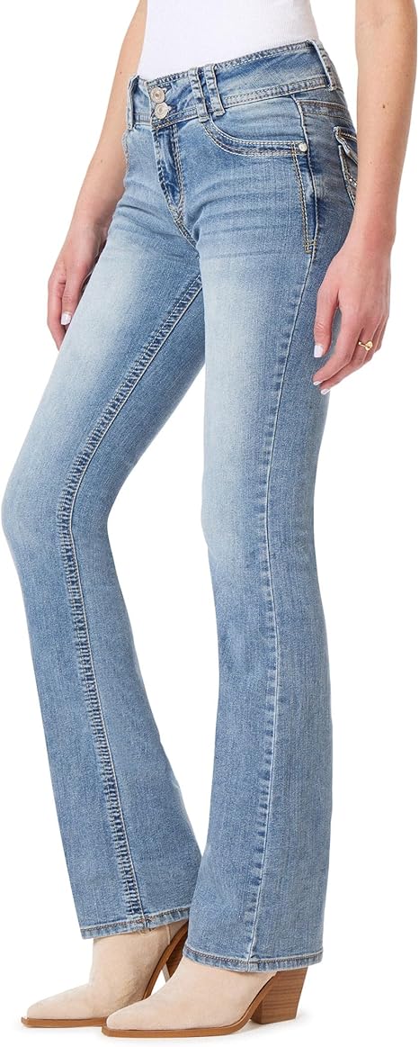 WallFlower Women's Luscious Curvy Bootcut Mid-Rise Jeans Review