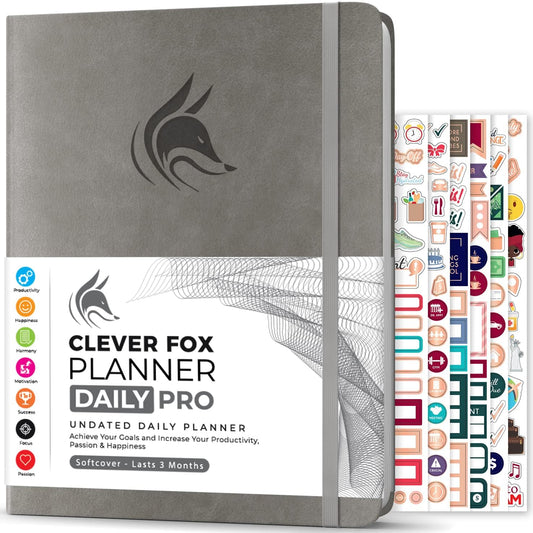 Clever Fox Planner Daily PRO - A4 Size Daily Life Planner