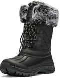 Women's Waterproof Winter Snow Boots Lightweight Warm Fur Lined