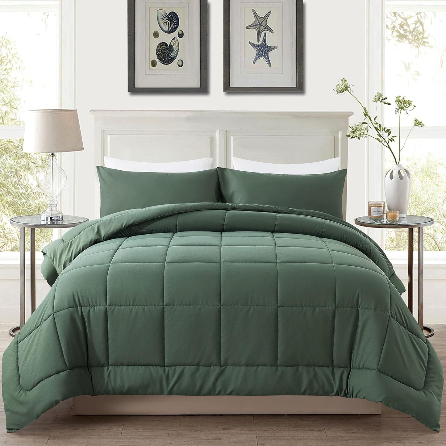 DOWNCOOL Full Size Comforter Set - All Season Bedding Comforters