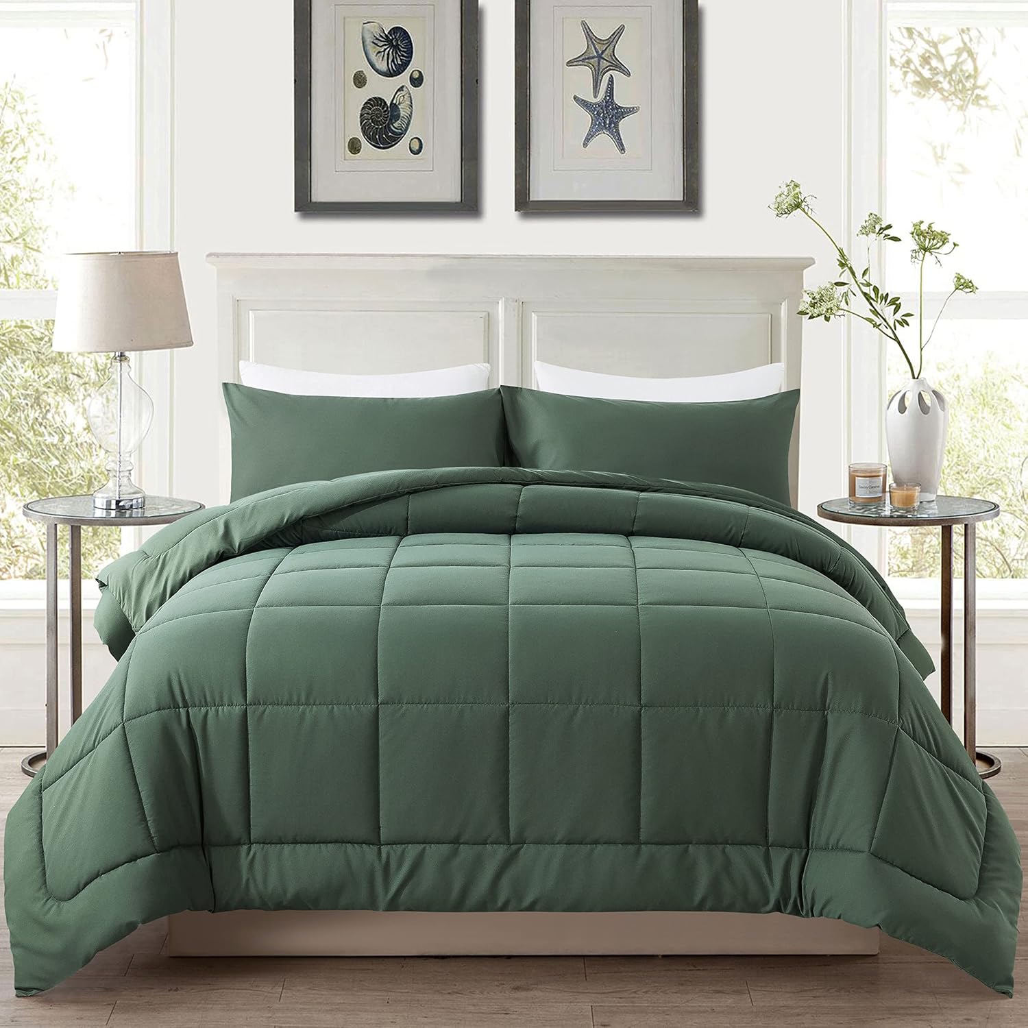 DOWNCOOL Full Size Comforter Set - All Season Bedding Comforters