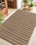 DEXI Jute Door Mat for Front Entryway, 35x59 - Dirt Trapper