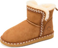 Dearfoams Fireside Shearling Foldover Boot Slipper - Cozy, Water