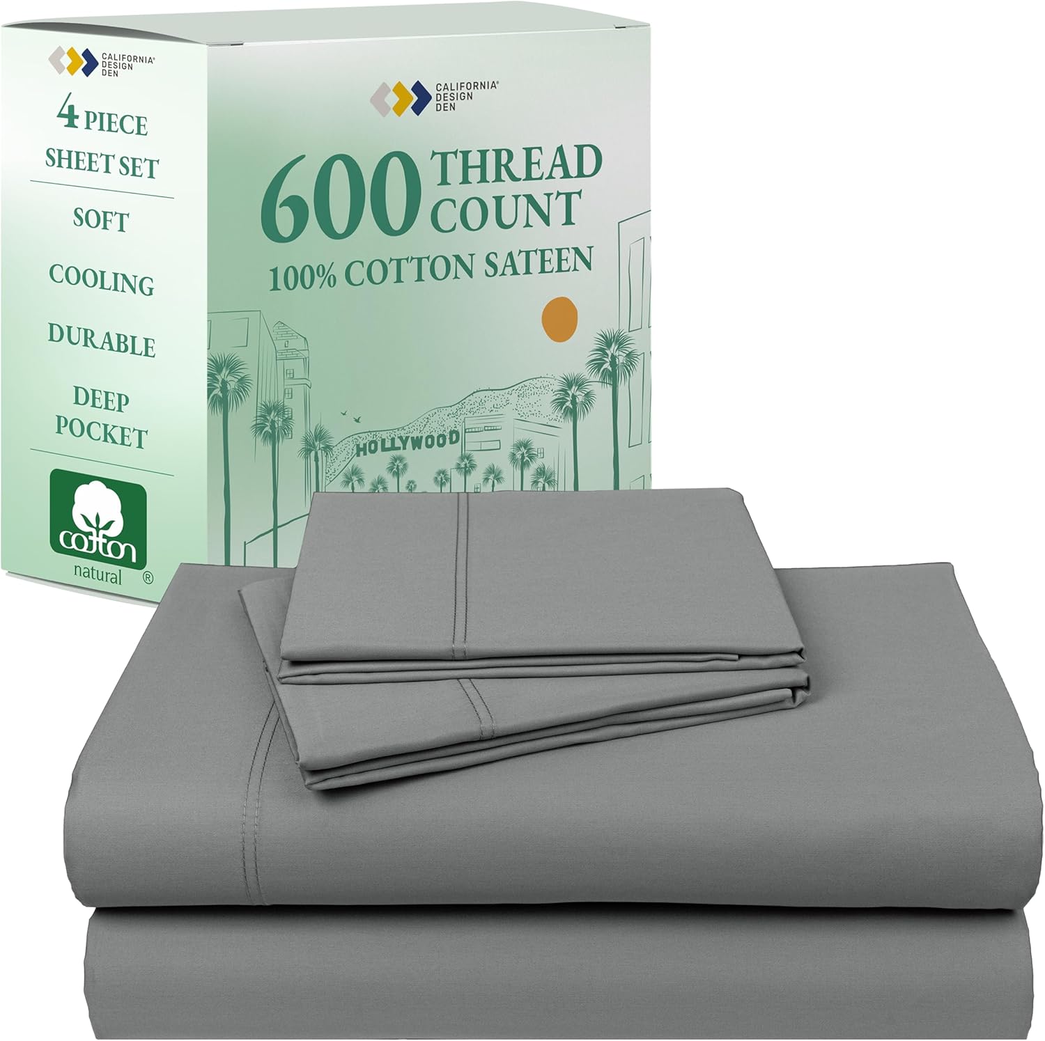 California Design Den Luxury King Size Sheet Set for Comfort