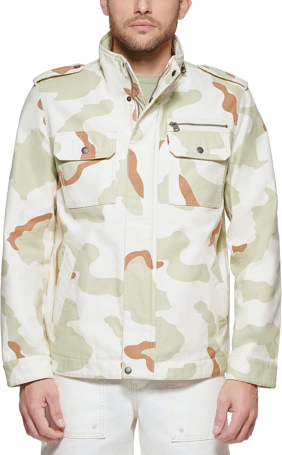 Levi's Washed Cotton Military Jacket for Men - Timeless Style