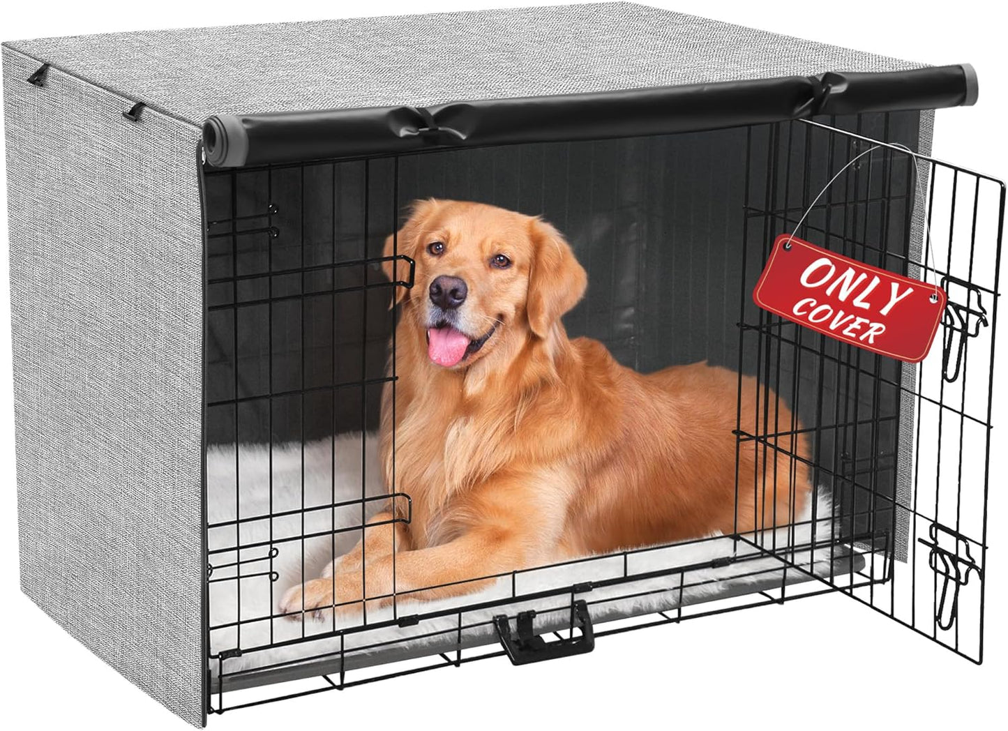 Akinerri Dog Crate Cover - Durable Waterproof Pet Kennel Cover