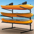 Rengue Kayak Storage Rack - Heavy Duty Freestanding 3-Kayak Stand
