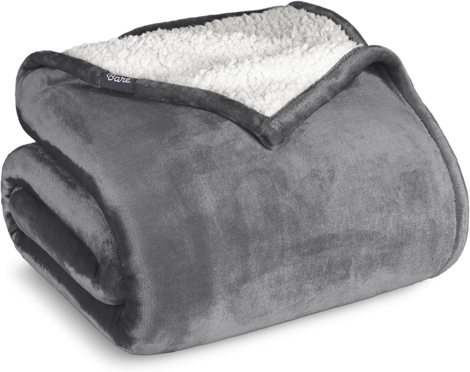 Bare Home Sherpa Fleece Blanket - Soft, Warm, and Reversible