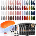 Modelones Poly Nail Gel Kit 30 Colors Earthy Tones - Complete Starter
