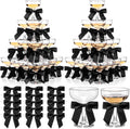 Champagne Coupe Cocktail Glasses 100 Set with Satin Ribbon Bows