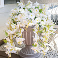 Artificial Hibiscus Fake Hanging Flowers 4pcs - UV Resistant Outdoor