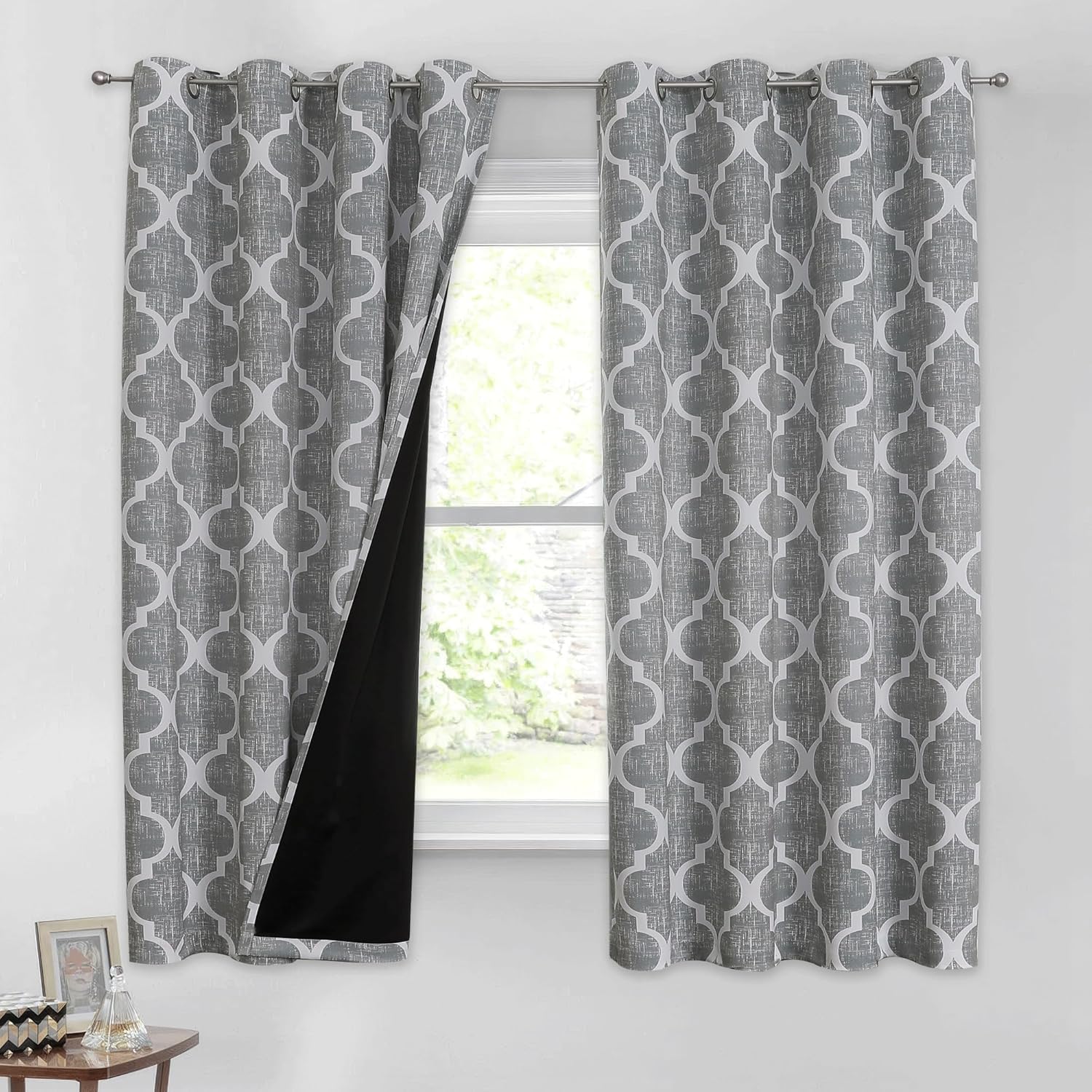 Beauoop 100% Blackout Curtains for Bedroom and Living Room