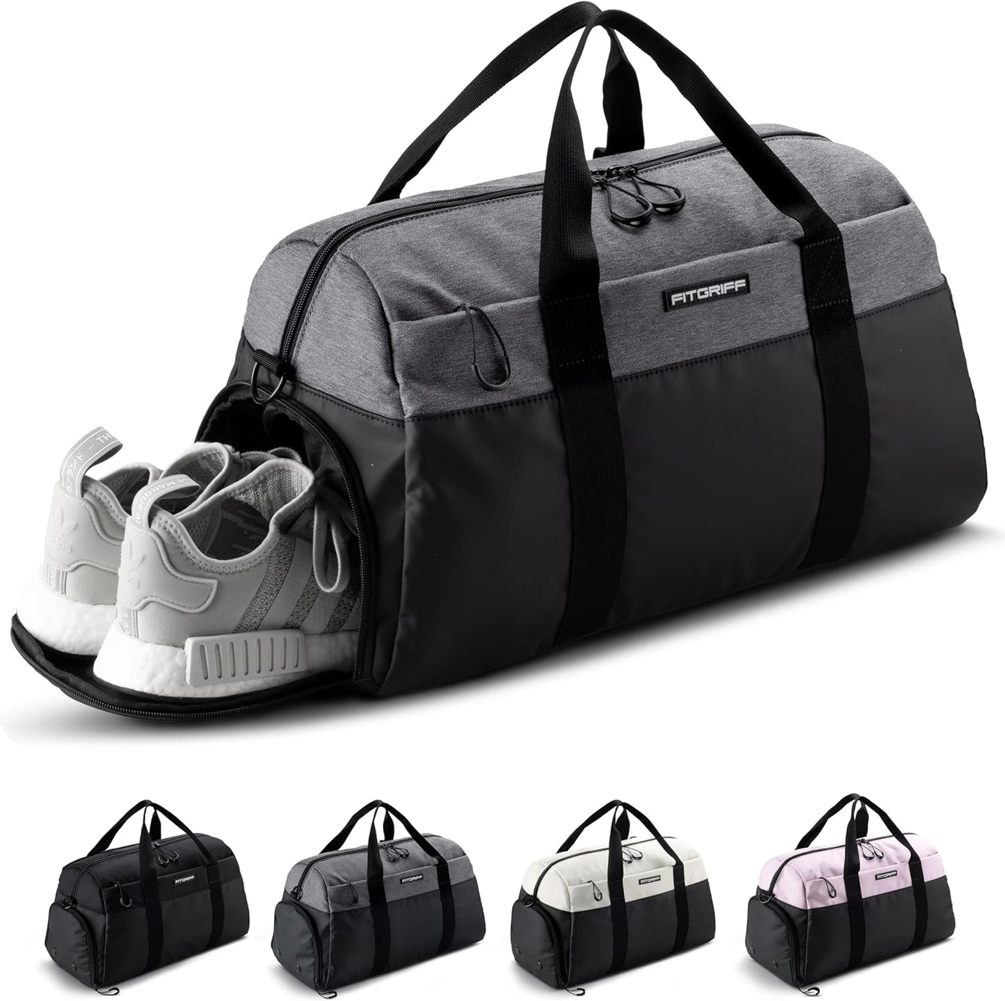 Fitgriff Gym Bag V2: Stylish Duffle for Travel and Fitness