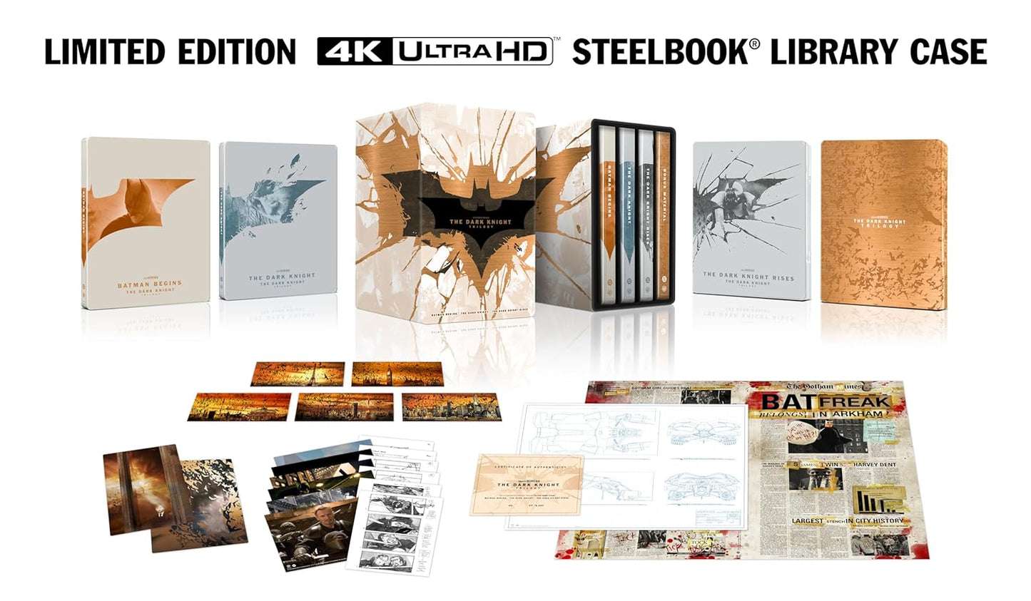 The Dark Knight Trilogy 4K Ultra HD Steelbooks Collection Review