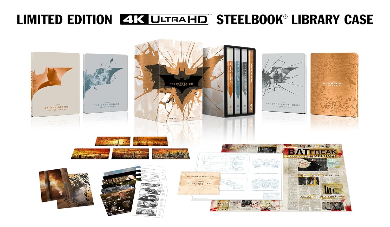 The Dark Knight Trilogy 4K Ultra HD Steelbooks Collection Review
