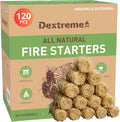 Dextreme Fire Starter (120 PCS) Natural Firestarters - Quick, Odorless