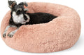 Calming Donut Dog Bed for Small Dogs - Plush Support for Curl-Up
